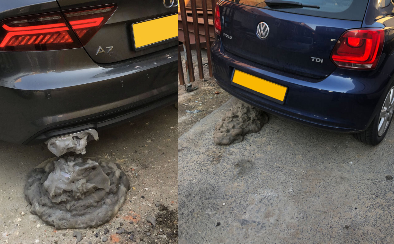 image showing dpf cleaning in action